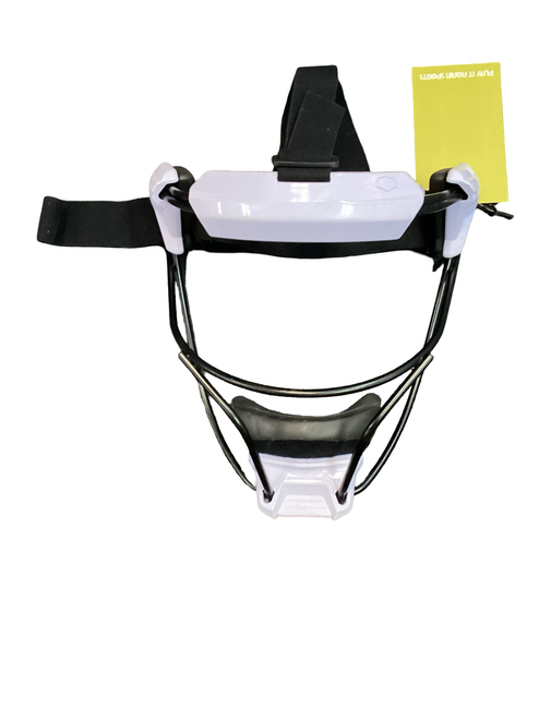 Vist Large View of Product Image Which is Used Evoshield DEFENDER MASK YTH WHT BB/SB Fielders Mask White One Size