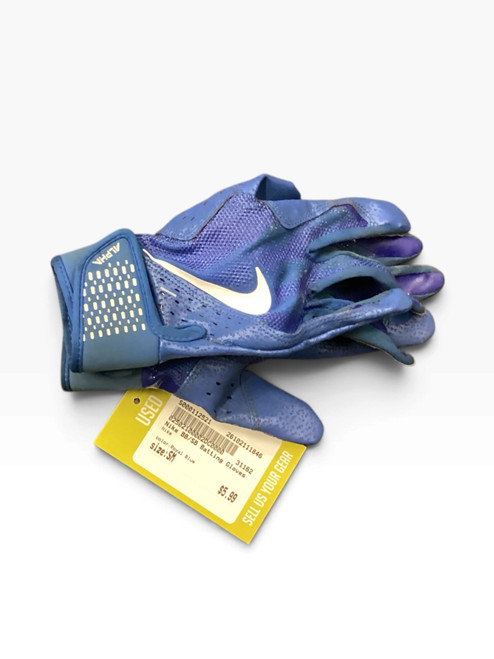 Vist Large View of Product Image Which is Used Nike BB/SB Batting Gloves Royal Blue SM