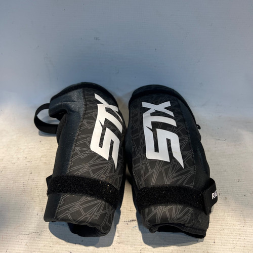 Vist Large View of Product Image Which is Used STX STALLION 75 Lacrosse Arm Pads/Guards Grey LG