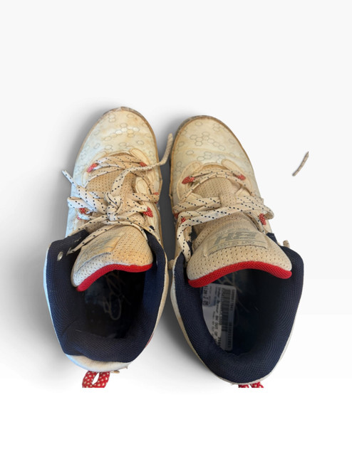 Vist Large View of Product Image Which is Used Under Armour BH OUT OF HERE BB/SB Cleats White Junior 05