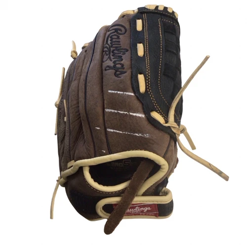 Vist Large View of Product Image Which is Used Rawlings RBG36BC BB/SB Glove RH Throw Brown 12 1/2"