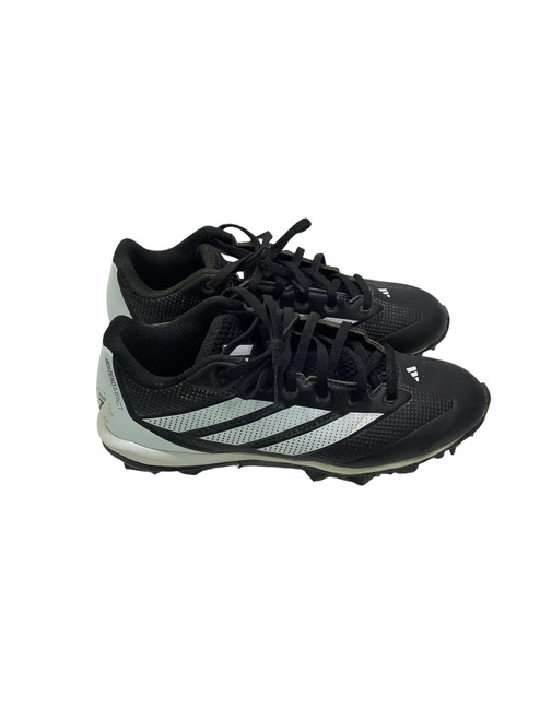 Vist Large View of Product Image Which is Used Adidas ADIZER0 IMPACT BB/SB Cleats Black And White Senior 7