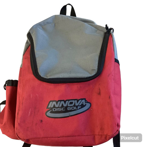 Vist Large View of Product Image Which is Used Innova Disc Golf Backpack Red