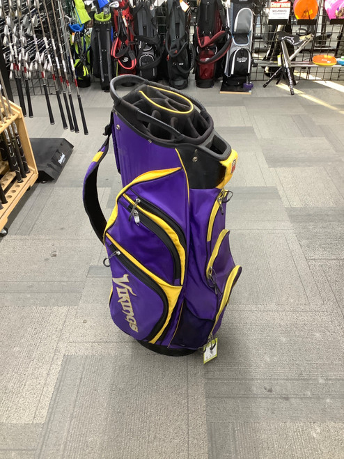 Vist Large View of Product Image Which is Used Wilson VIKINGS Mens Cart Bag Purple