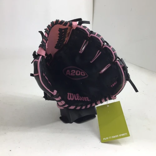 Vist Large View of Product Image Which is Used Wilson A200 10 IN RHT BB/SB GLOVE BB/SB Glove RH Throw Black 10"