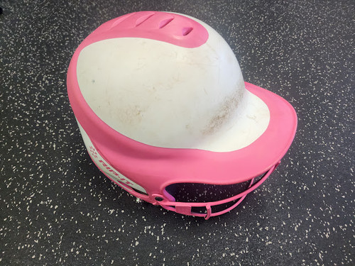 Vist Large View of Product Image Which is Used RIP-IT HELMET Batting Helmet w/Mask Pink SM