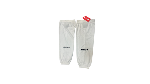 Vist Large View of Product Image Which is Used CCM HOCKEY SOCK Hockey Sock White 24"