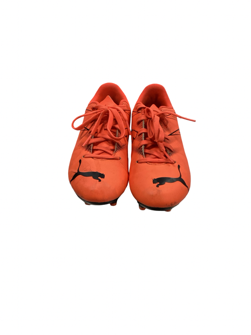 Vist Large View of Product Image Which is Used Puma Soccer Cleats Orange Junior 02