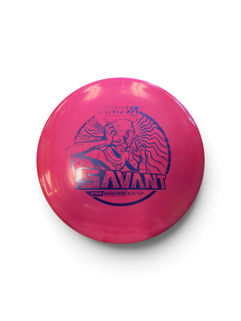 Vist Large View of Product Image Which is Used Innova SAVANT Disc Golf Driver Neon Pink