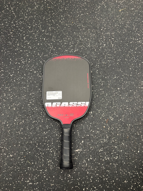 Vist Large View of Product Image Which is Used AGASSI X JOOLA Pickleball Racquet Red