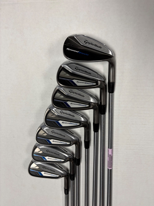 Vist Large View of Product Image Which is Used Taylormade SPEEDBLADE 5-AW Mens Iron Set RH 5I-GW/AW