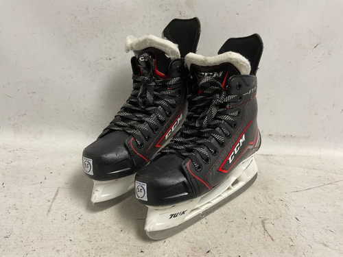 Vist Large View of Product Image Which is Used CCM JETSPEED FT 370 Junior Hockey Skate Junior 03.5