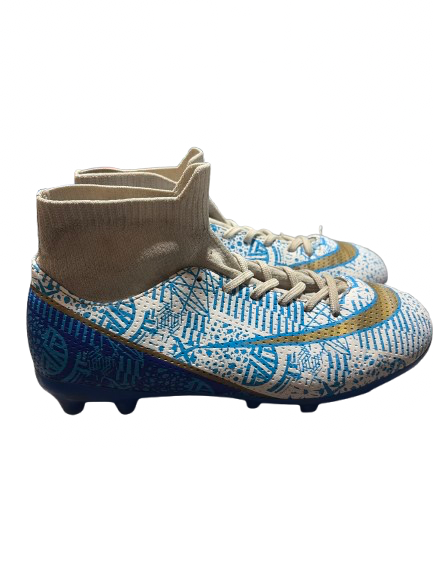 Vist Large View of Product Image Which is Used Soccer Cleats Royal Blue Junior 05