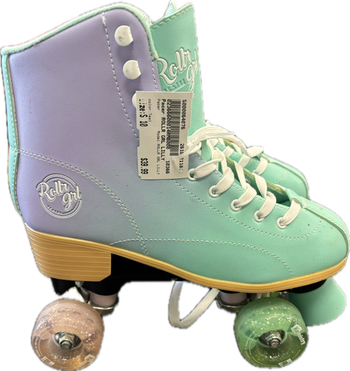 Vist Large View of Product Image Which is Used Pacer ROLLR GRL LILLY Senior Roller Quad Skates Teal Senior 10