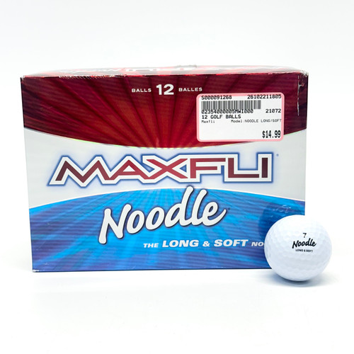 Vist Large View of Product Image Which is Used Maxfli NOODLE LONG/SOFT 12 Pack - Golf Balls