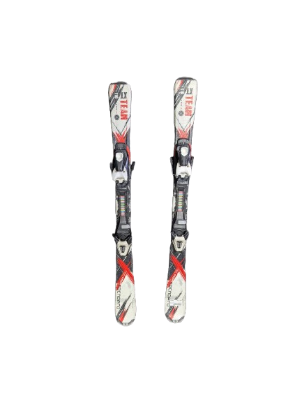 Vist Large View of Product Image Which is Used Tecno Pro XT TEAM Boys DH Ski/Binding Black 110 cm