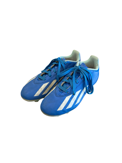 Vist Large View of Product Image Which is Used Adidas Soccer Cleats Royal Blue Junior 04