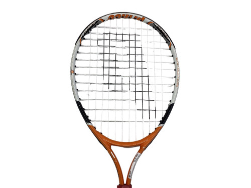 Vist Large View of Product Image Which is Used Prince PLAY + STAY 23 Junior Tennis Racquet Orange 23"