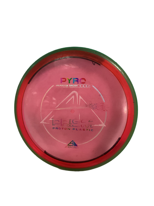 Vist Large View of Product Image Which is Used Axiom PRISM PROTON PYRO Disc Golf Driver Pink