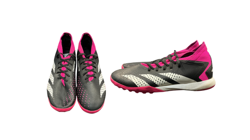 Vist Large View of Product Image Which is Used Adidas PREDATOR Soccer Indoor Shoes Black Senior 10
