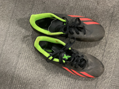 Vist Large View of Product Image Which is Used Adidas Soccer Cleats Black Senior 7