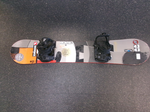 Vist Large View of Product Image Which is Used Burton CLASH W/FLOW BINDINGS Mens Board/Bindings Grey 151 cm
