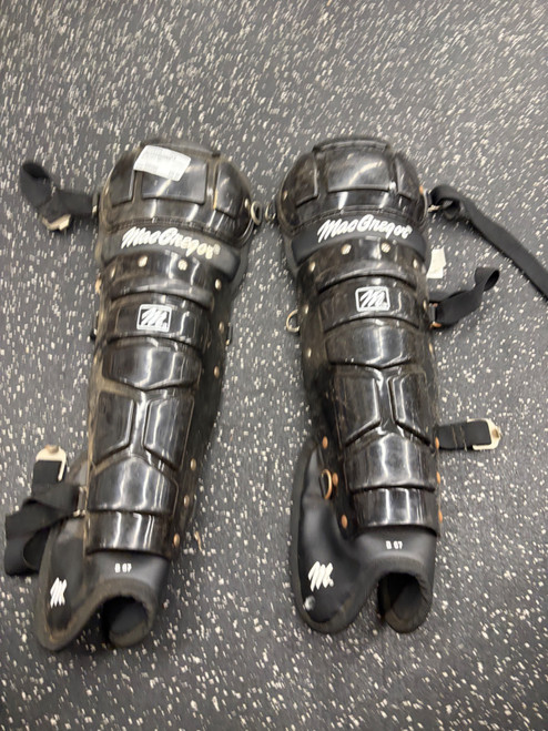 Vist Large View of Product Image Which is Used MacGregor B67 Catchers Leg Guards Black Intermed