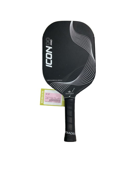 Vist Large View of Product Image Which is Used Diadem ICON INFINITY PRO Pickleball Racquet Black