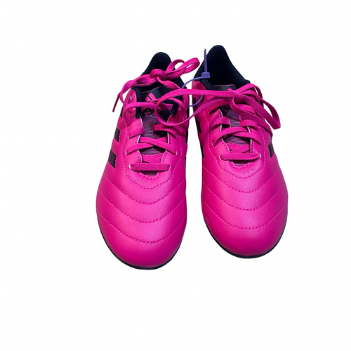 Vist Large View of Product Image Which is Used Adidas Soccer Cleats Pink Junior 04.5