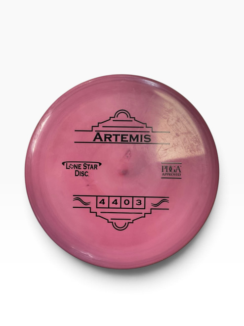 Vist Large View of Product Image Which is Used Lone Star Disc BRAVO ARTEMIS Disc Golf Mid Range Pink 172g