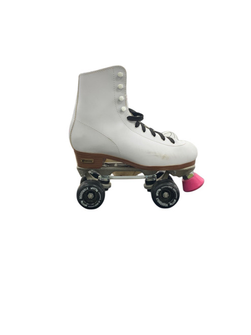 Vist Large View of Product Image Which is Used Chicago 8601K Senior Roller Quad Skates White Senior 7