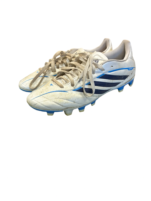 Vist Large View of Product Image Which is Used Adidas Soccer Cleats White Senior 7