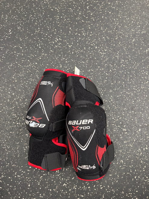 Vist Large View of Product Image Which is Used Bauer VAPOR X 700 Senior Elbow Pads LG