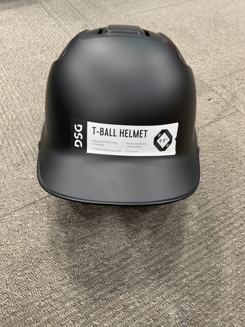 Vist Large View of Product Image Which is Used Dsg T-BALL Batting Helmet No Mask Black XS/S