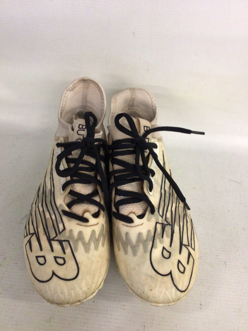 Vist Large View of Product Image Which is Used New Balance LAX Cleats Womens Tan Senior 5.5