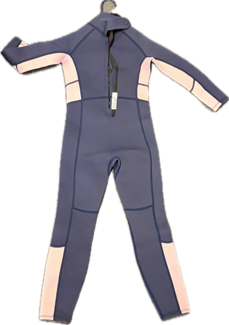 Vist Large View of Product Image Which is Used Junior Full Wetsuit Navy Blue JR 06
