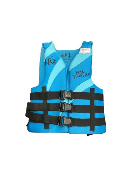 Vist Large View of Product Image Which is Used Full Throttle Adult PFD Sky Blue L/XL