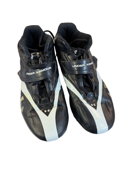 Vist Large View of Product Image Which is Used Under Armour LAX Cleats Mens Black Senior 12