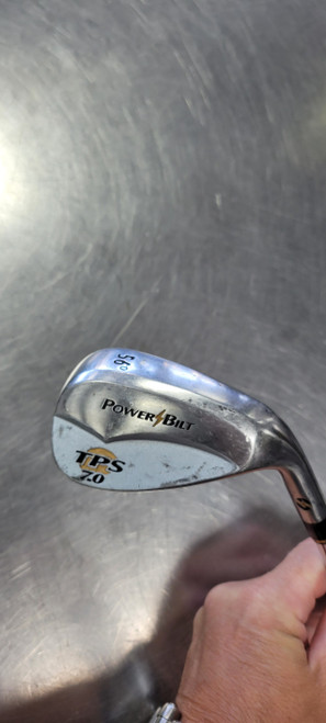 Vist Large View of Product Image Which is Used Powerbilt TPS 56 Golf Wedge Mens RH 56 Degree