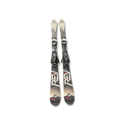 Vist Large View of Product Image Which is Used Head REV 78 Mens Downhill Ski/Binding Set 163 cm, top view showing REV graphics