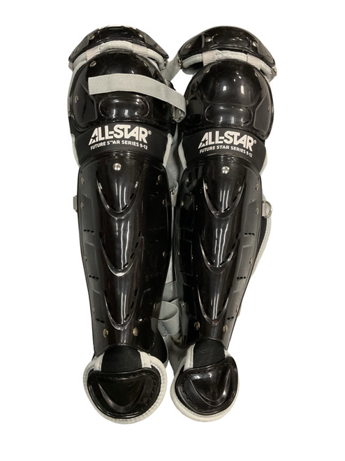 Vist Large View of Product Image Which is Used All-Star FUTURE STAR SERIES 9-12 Catchers Leg Guards Black Junior