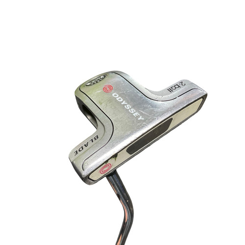 Vist Large View of Product Image Which is Used Odyssey WHITE STEEL 2-BALL BLADE Mens Putter RH