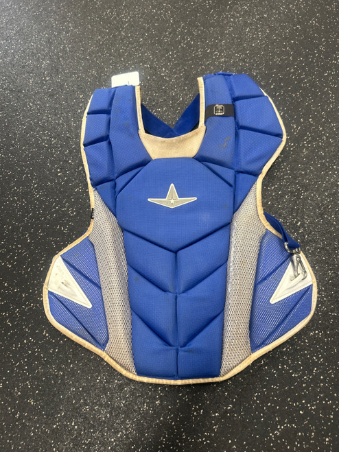 Vist Large View of Product Image Which is Used All Star MVP PRO Catchers Chest Protector Royal Blue Adult