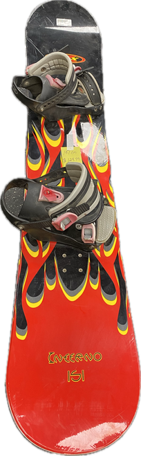 Vist Large View of Product Image Which is Used DBX INFERNO 151 Mens Board/Bindings Red 151 cm