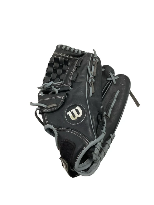 Vist Large View of Product Image Which is Used Wilson A360 BB/SB Glove RH Throw Black 12 1/2"