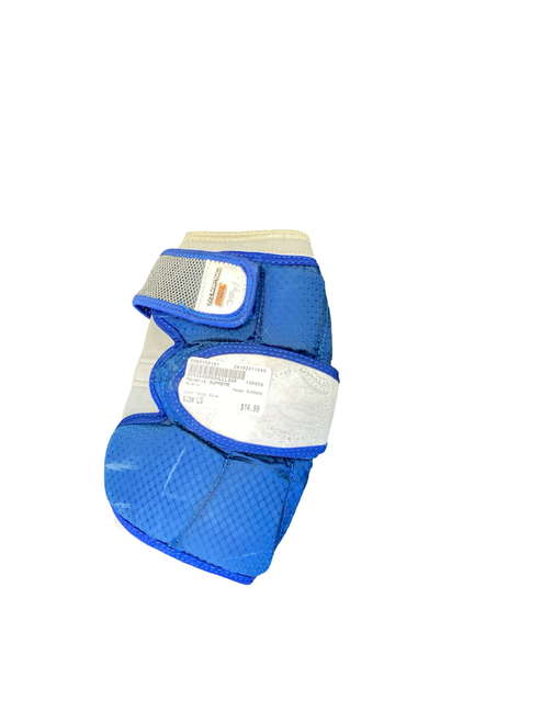 Vist Large View of Product Image Which is Used Maverik SUPREME Lacrosse Arm Pads/Guards Royal Blue LG