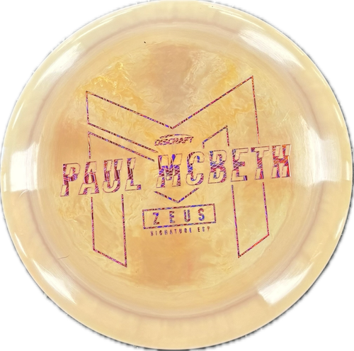 Vist Large View of Product Image Which is Used Discraft PAUL MCBETH ZEUS Disc Golf Driver Copper