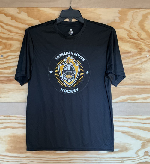 Vist Large View of Product Image Which is New LS STAR CHEST BLK T SHIRT XXL