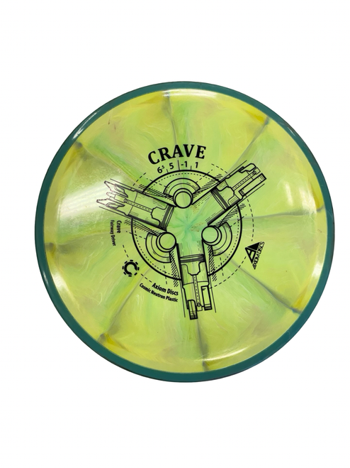 Vist Large View of Product Image Which is Used Axiom CRAVE Disc Golf Driver Yellow