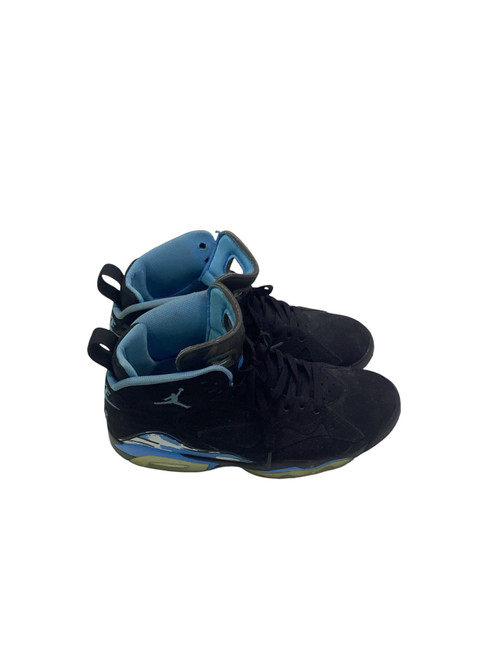 Vist Large View of Product Image Which is Used Nike Basketball Shoes M Black And Carolina Blue Senior 8.5